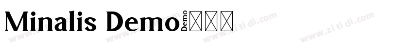 Minalis Demo字体转换